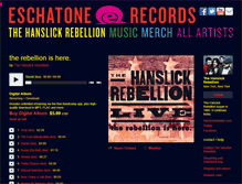 Tablet Screenshot of hanslickrebellion.eschatone.com